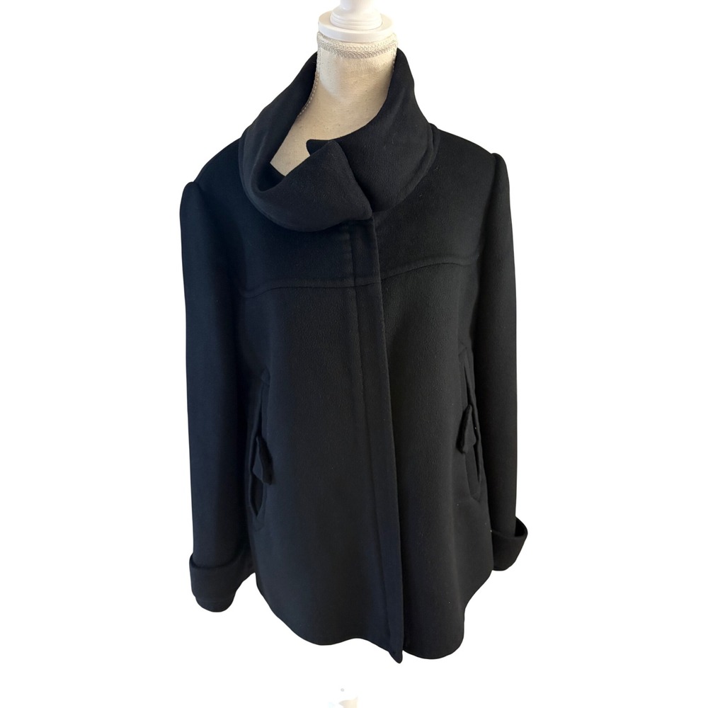 Prada Black Wool Angola Blend Jacket Size 44 US 8